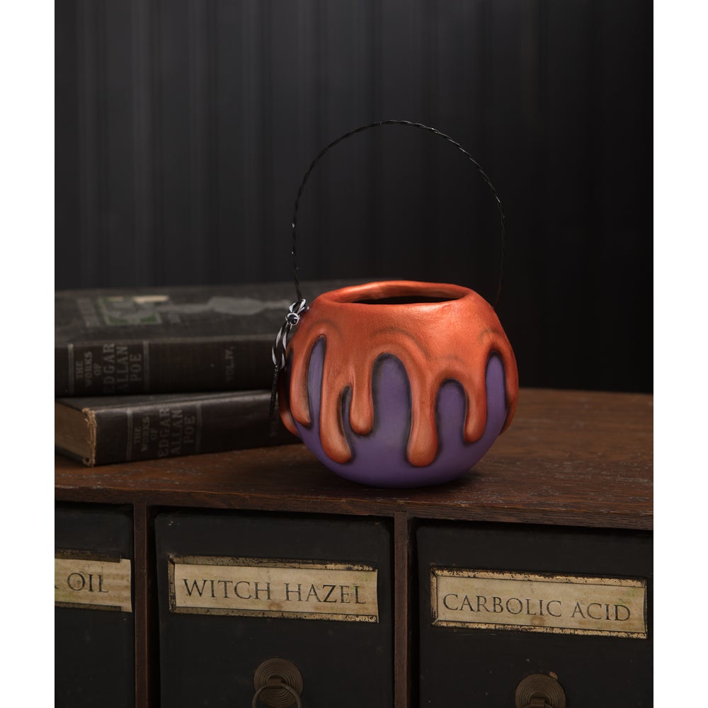 Small Purple Apple With Orange Poison Bucket