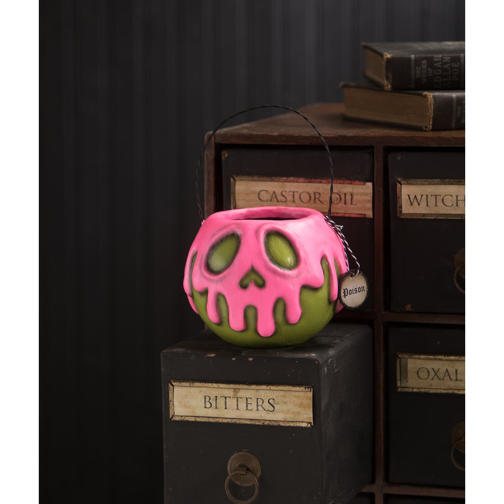 Small Green Apple With Pink Poison Bucket
