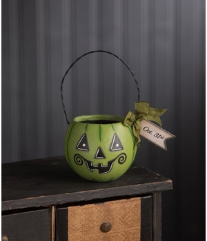 Small Green Pumpkin Bucket