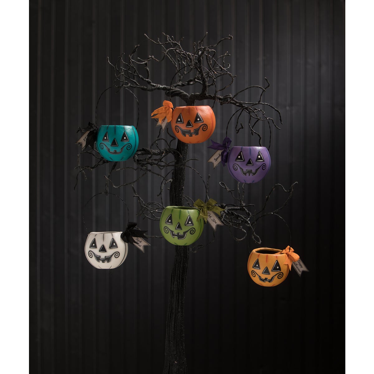 Small Blue Pumpkin Bucket