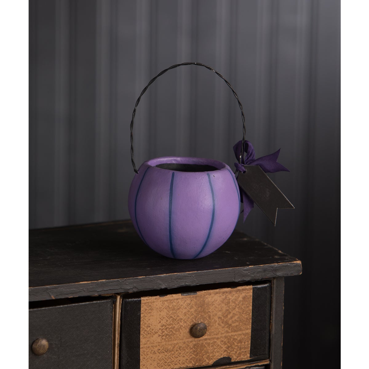 Small Purple Pumpkin Bucket
