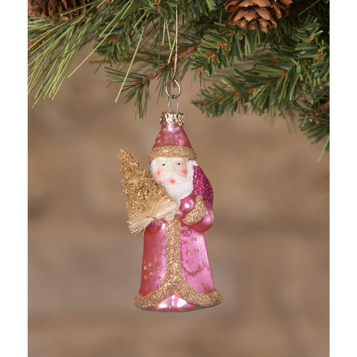 Jewel-Tide Santa Mini Ornament 8A