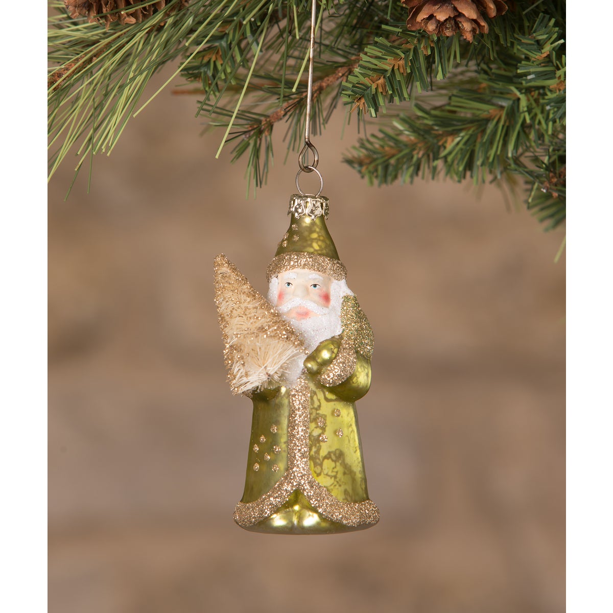 Jewel-Tide Santa Mini Ornament 8A