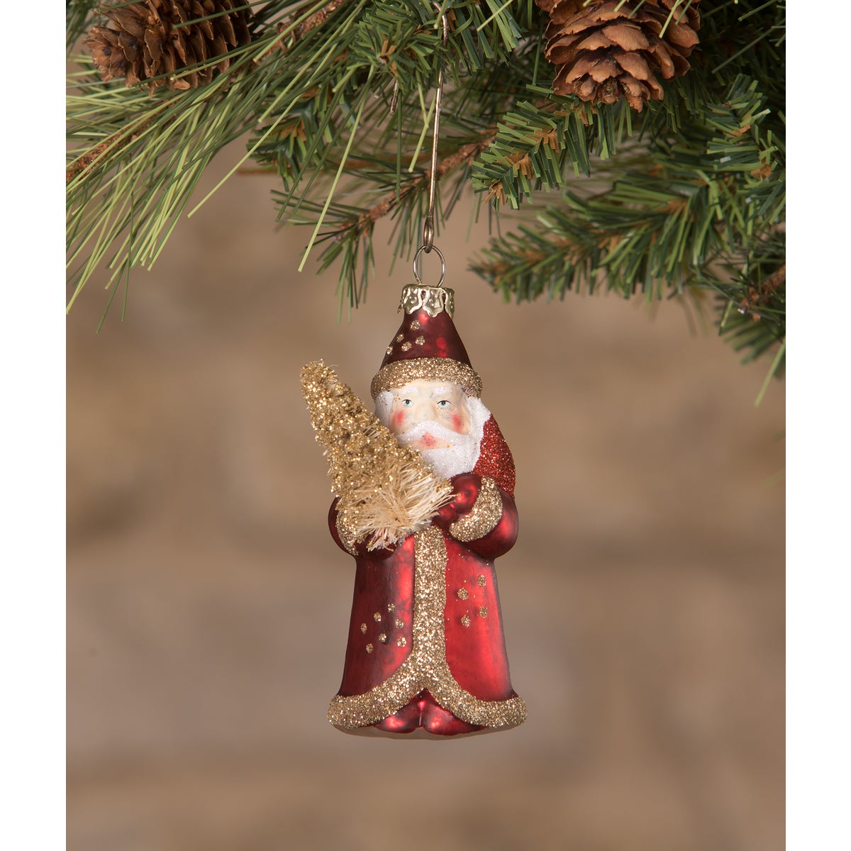 Jewel-Tide Santa Mini Ornament 8A