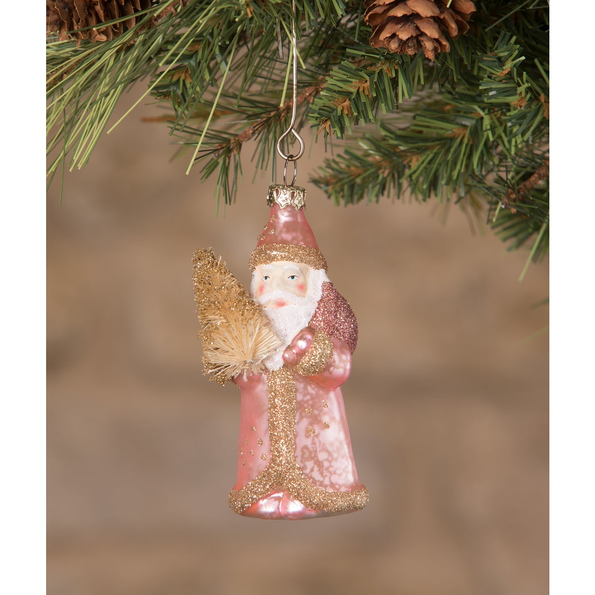 Jewel-Tide Santa Mini Ornament 8A