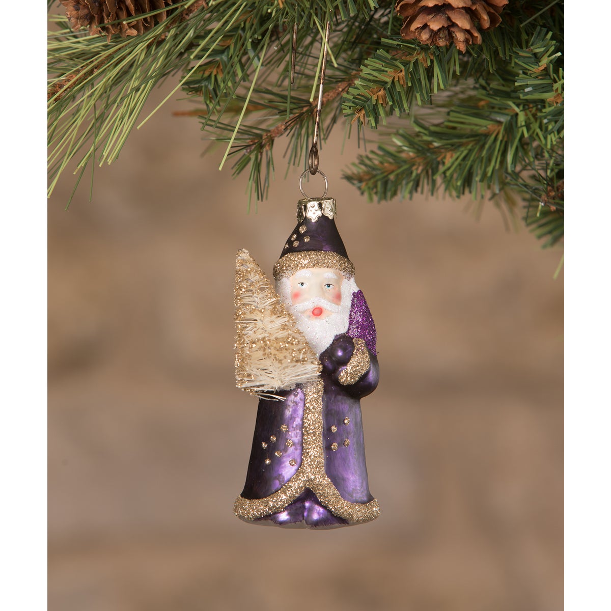 Jewel-Tide Santa Mini Ornament 8A