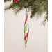 Merry and Bright Striped Finial Ornament