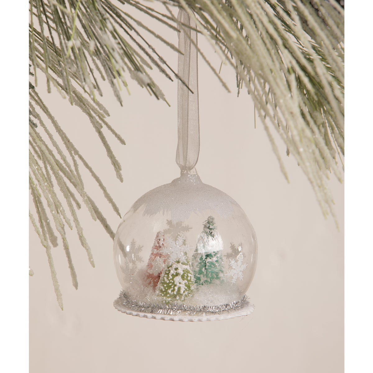 Pastel Forest in Globe Ornament