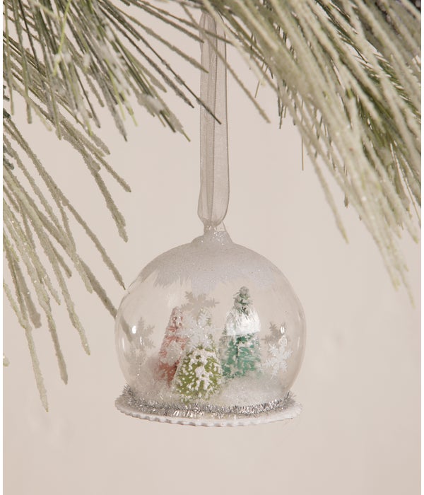 Pastel Forest in Globe Ornament