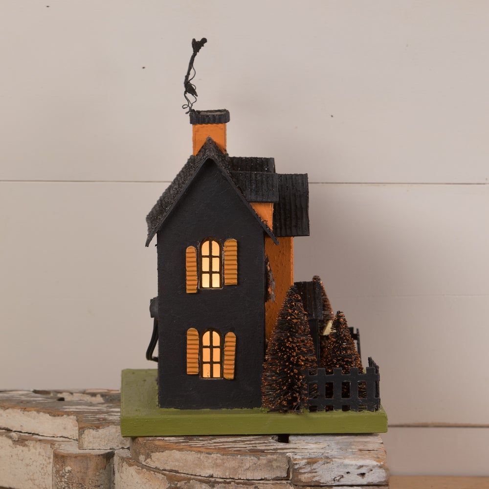 Haunted House by Carta Bella Paper Co - Apothecary in Black (C7134-BLA -  Quilted Thimble Cottage