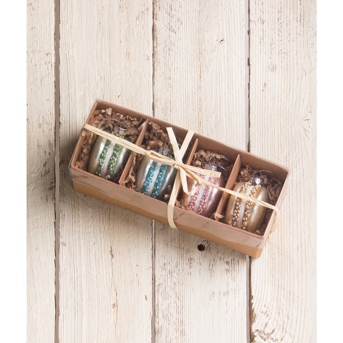 Pastel Glass Macaron Ornaments S4