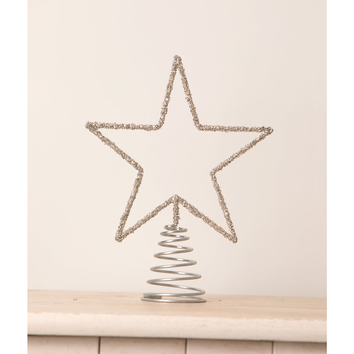 Silver Star Wire Tree Topper