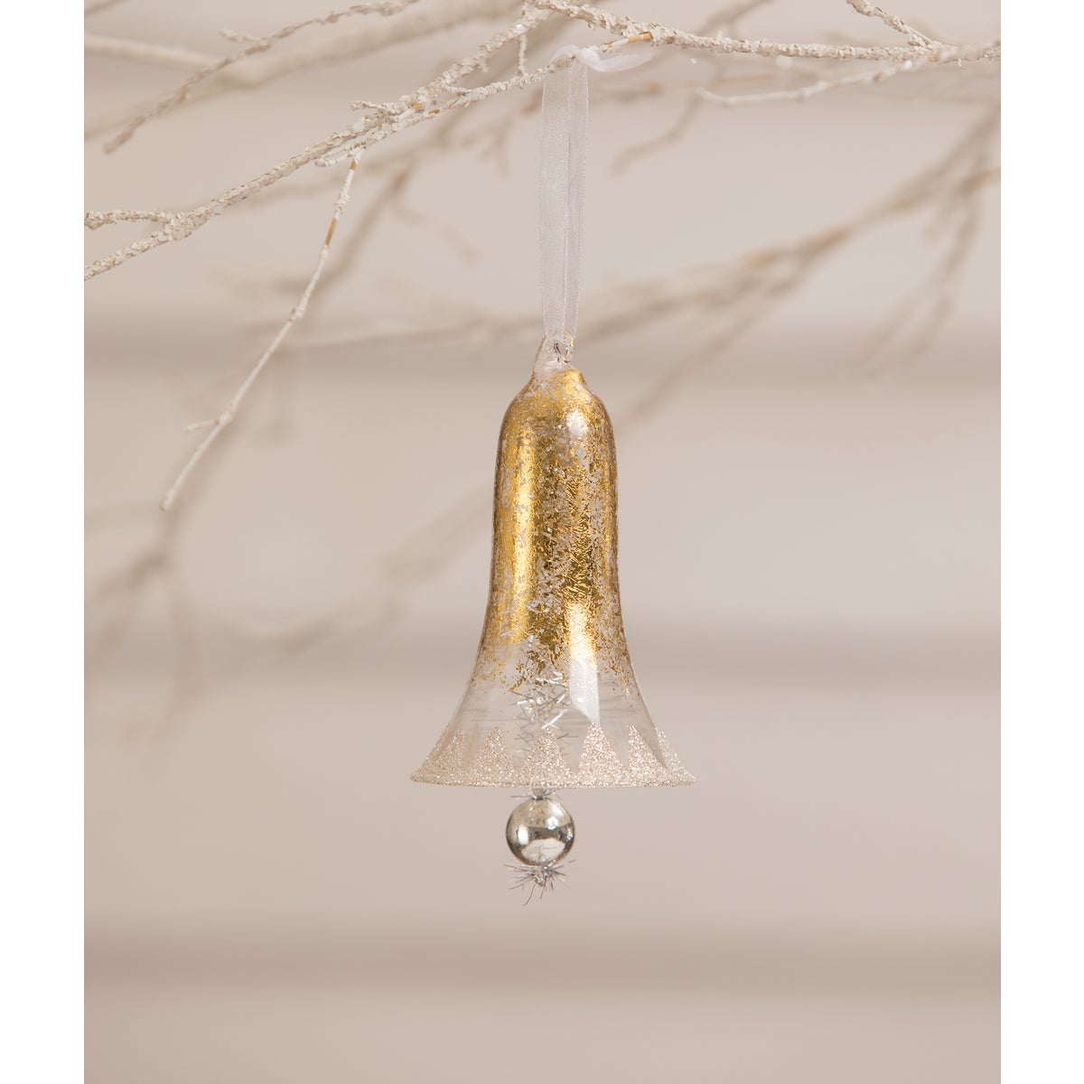 Metallic Gold Bell Ornament