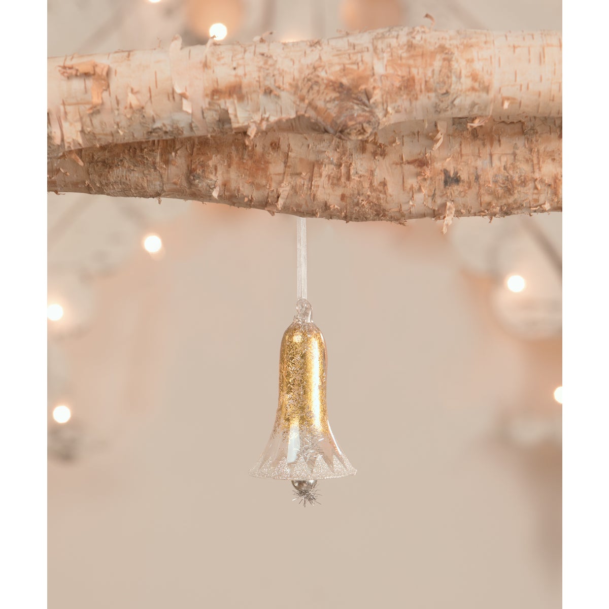Metallic Gold Bell Ornament