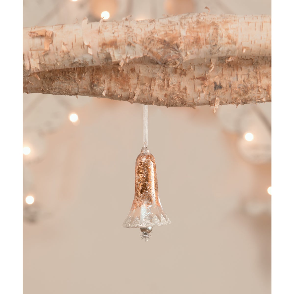 Metallic Copper Bell Ornament