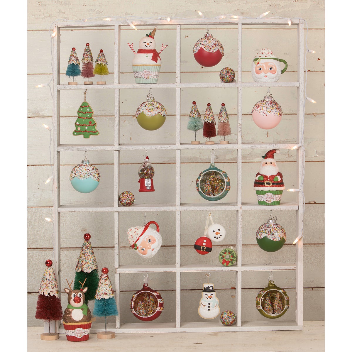 Cupcake Glass Ball Ornaments S5