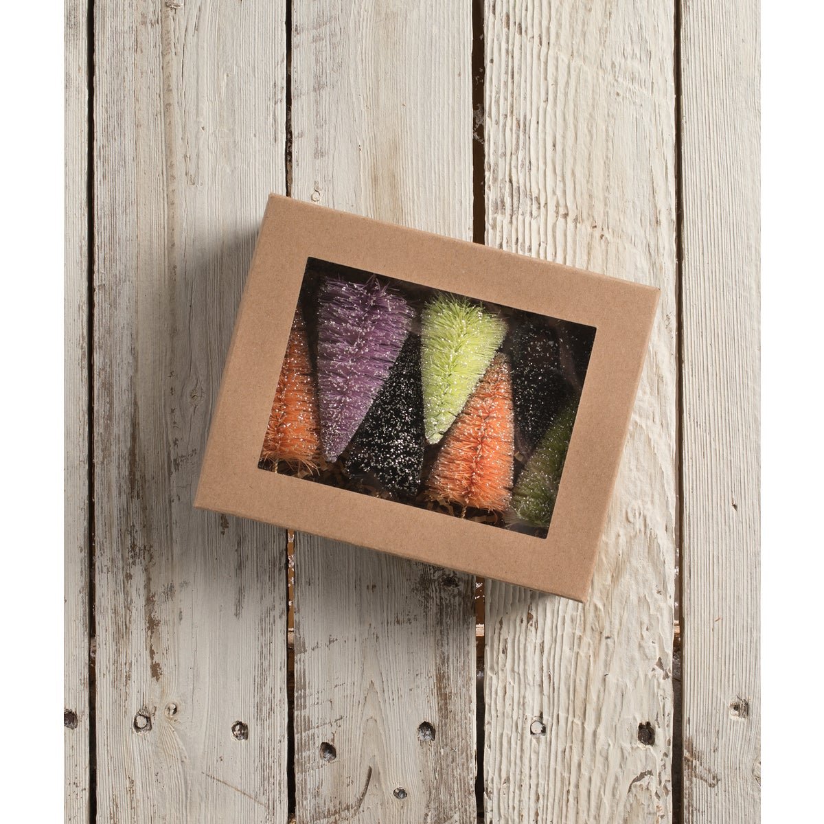 Neon Halloween Mini Trees in Box S7