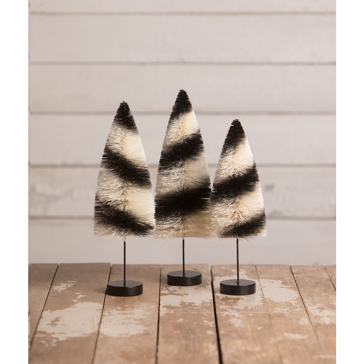 Black Stripes Delight Bottle Brush Trees S3