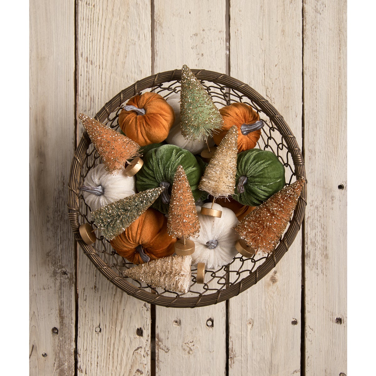 Fall in Love Mini Bottle Brush Trees in Box S7