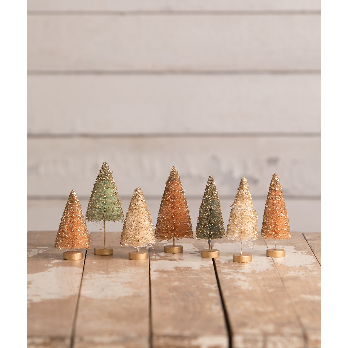 Fall in Love Mini Bottle Brush Trees in Box S7