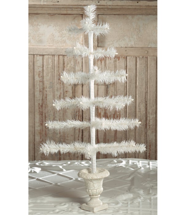 Feather Tree Ivory in Urn Base 26"