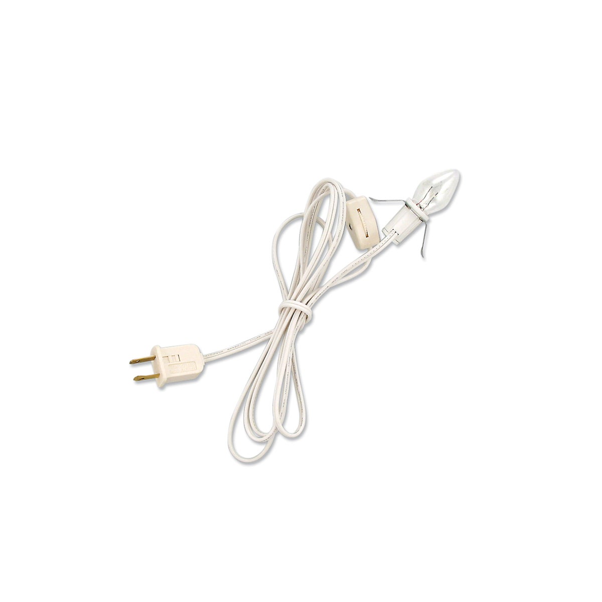 C7 Clear Bulb With White Cord