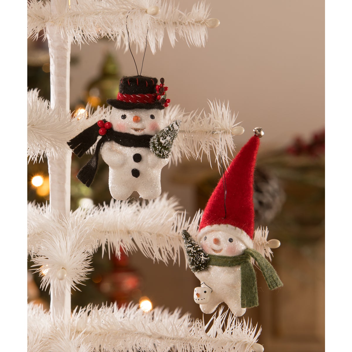 Stocking Cap Snowman Ornament