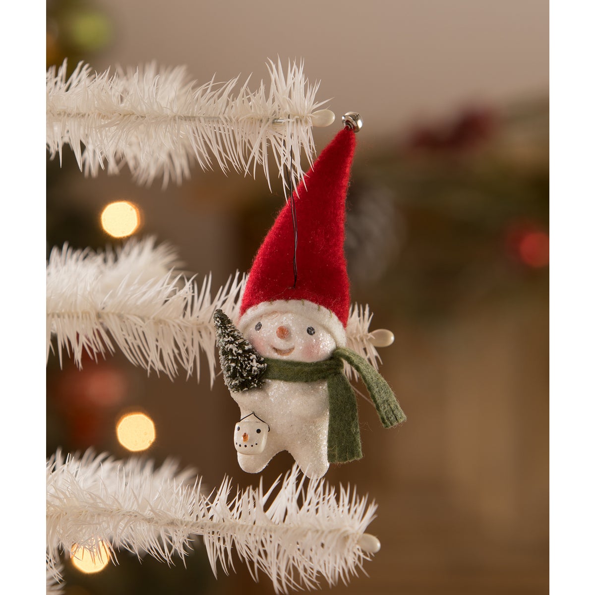 Stocking Cap Snowman Ornament