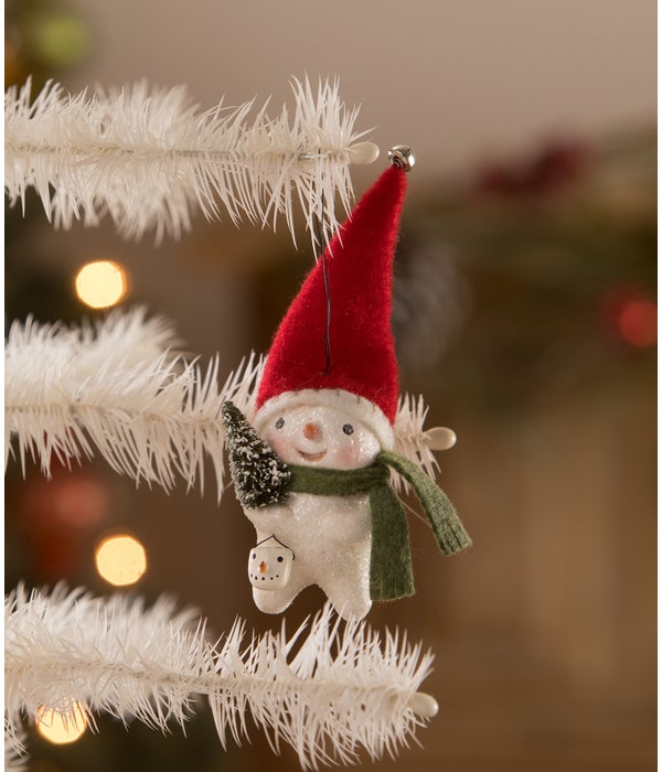 Stocking Cap Snowman Ornament