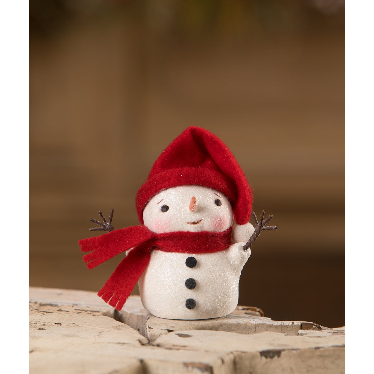 Warm and Cozy Wire Arms Snowman