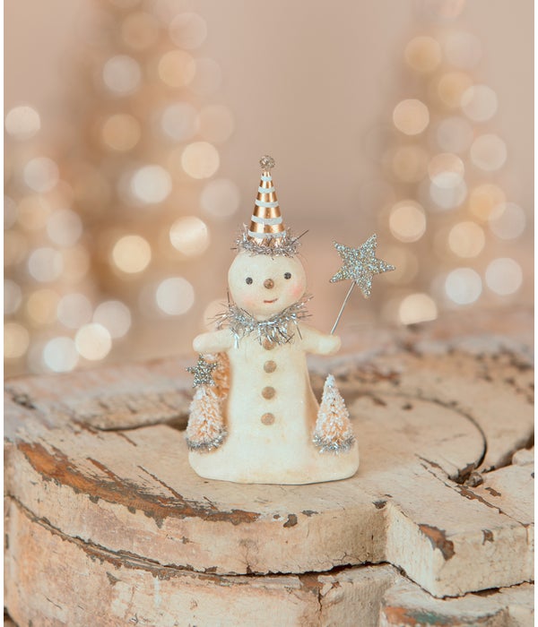 Shine Brite Mini Snowman with Star Wand