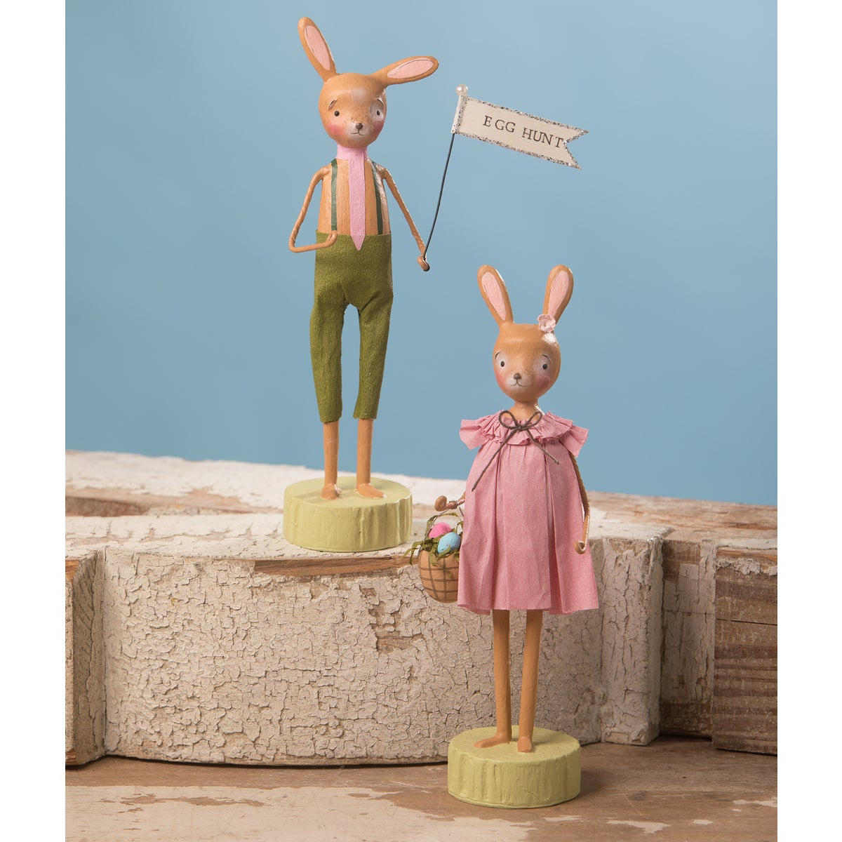 Rosey Bunny With Basket