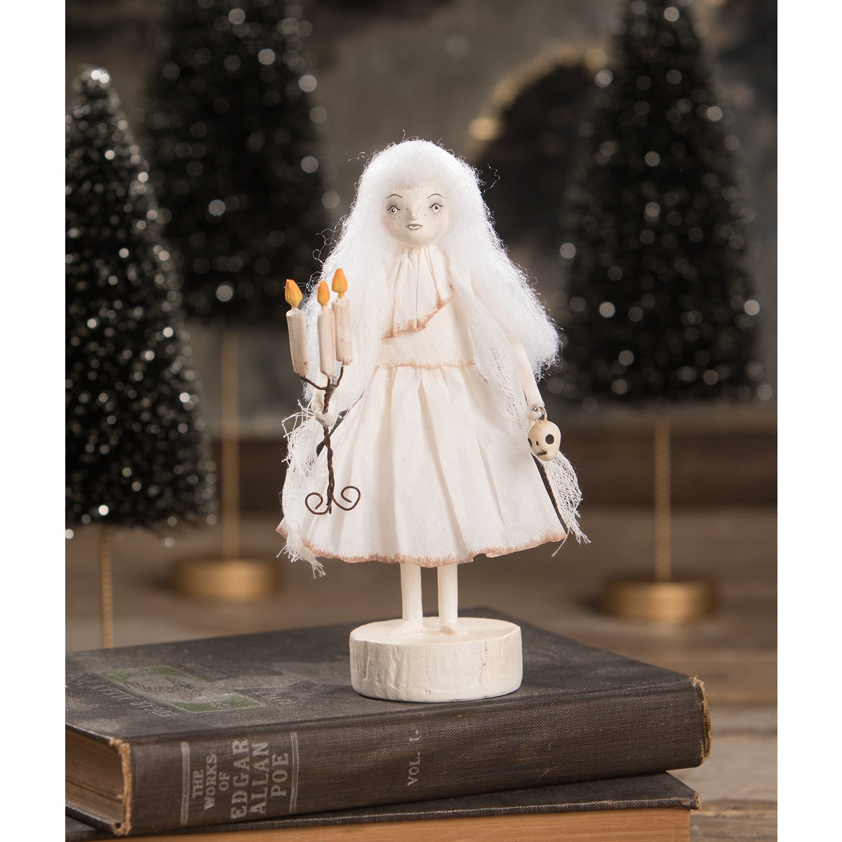 Ghostie Girl With Candelabra