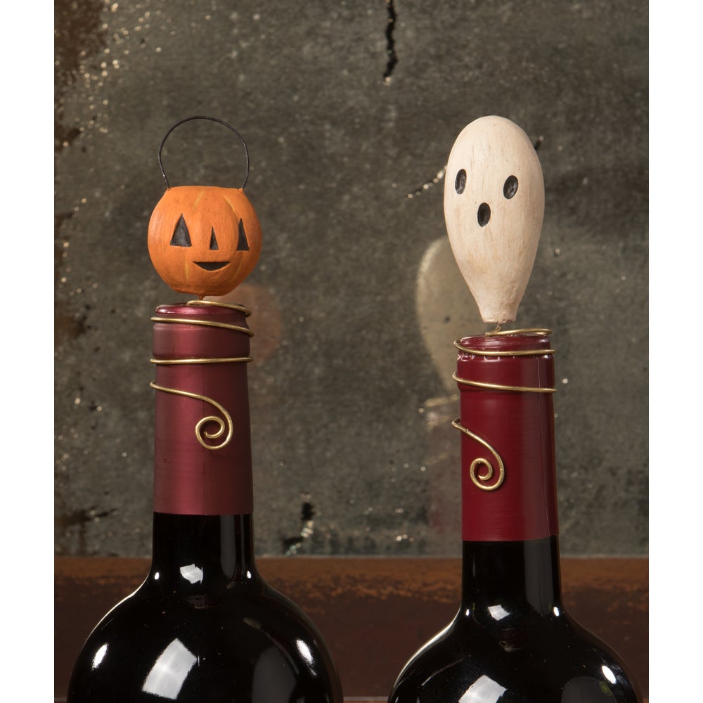 Pumpkin Lantern Wine Topper
