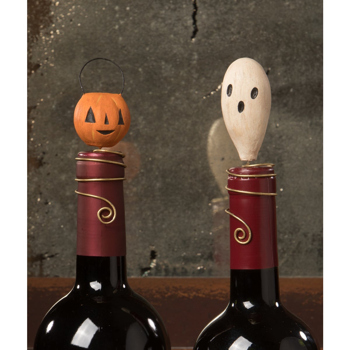 Pumpkin Lantern Wine Topper