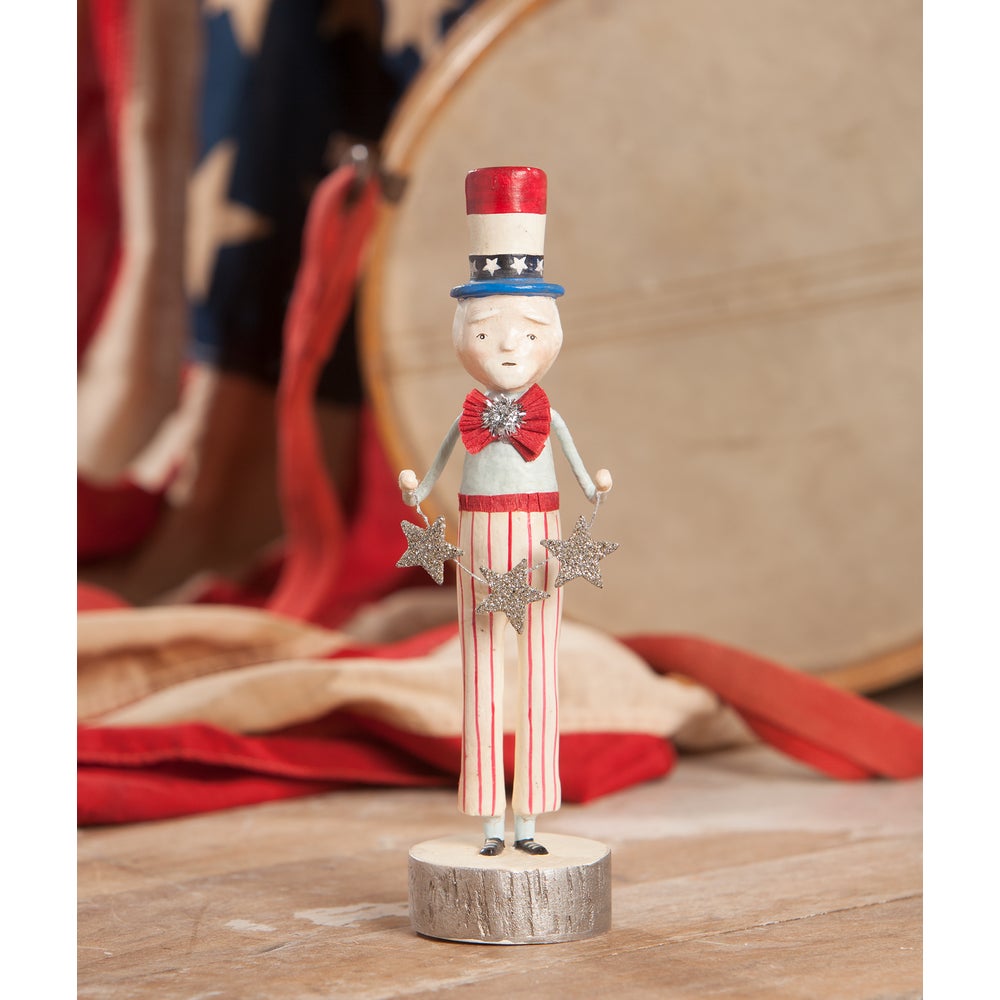 Uncle Sam With Star Garland