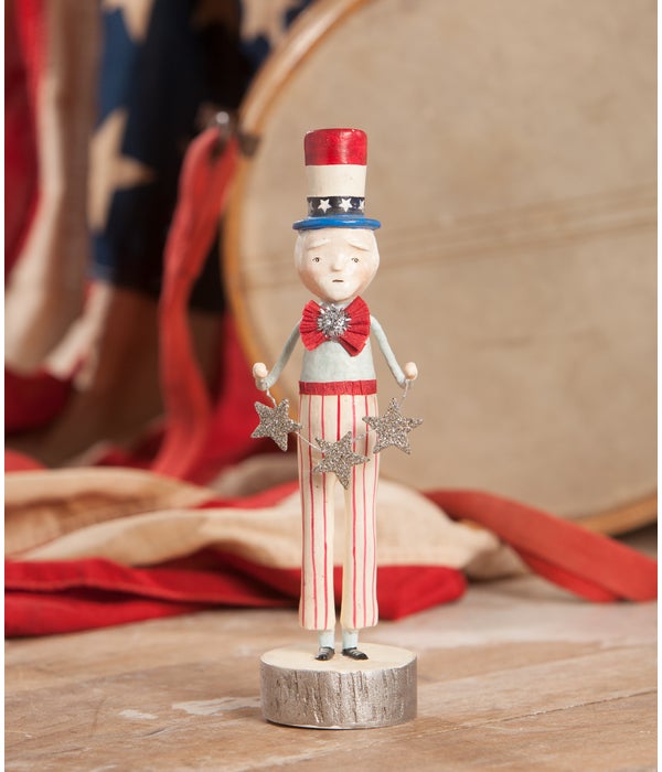Uncle Sam With Star Garland