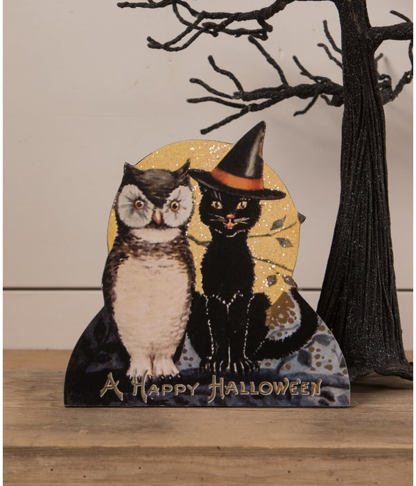 Black Cat and Owl Friends Dummy Board