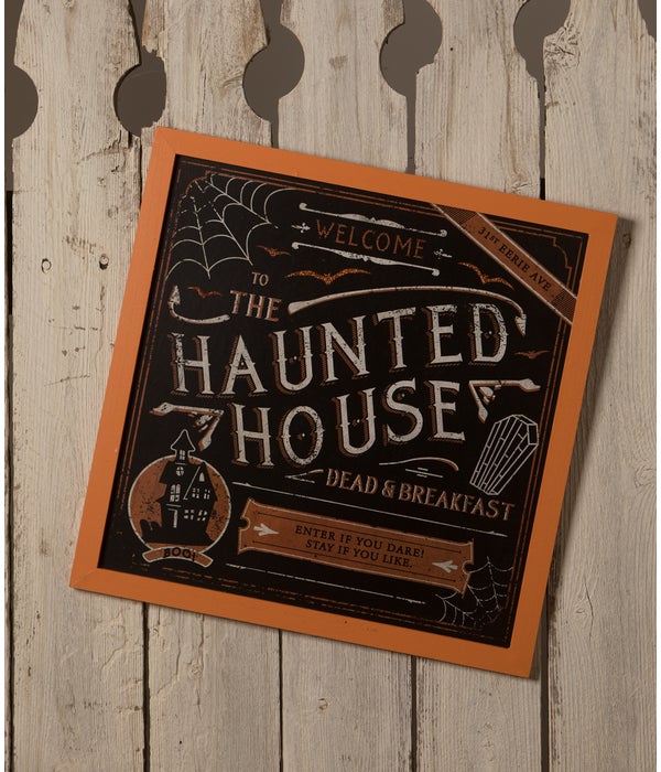 The Haunted House Dead and Breakfast Sign