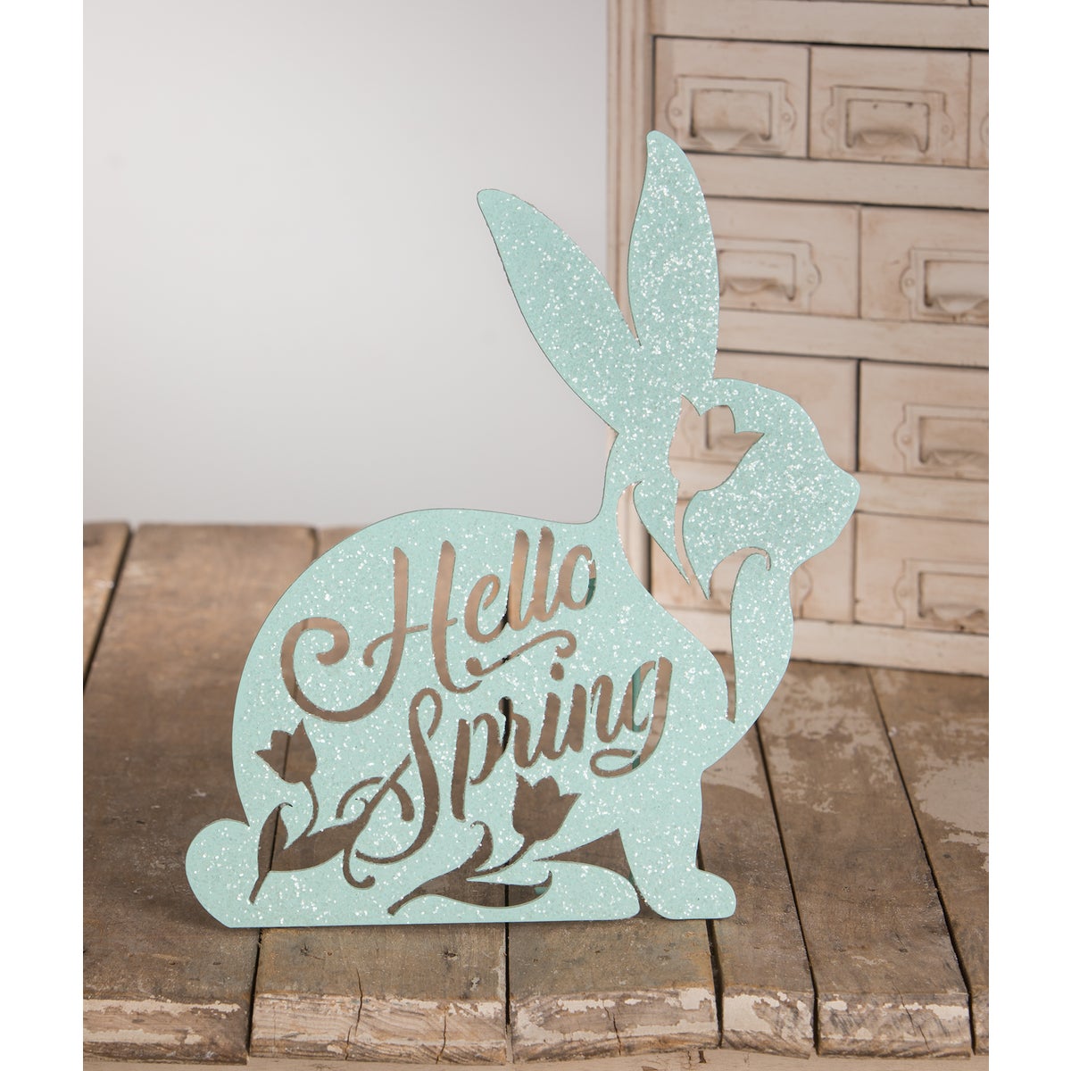 Hello Spring Bunny Sign