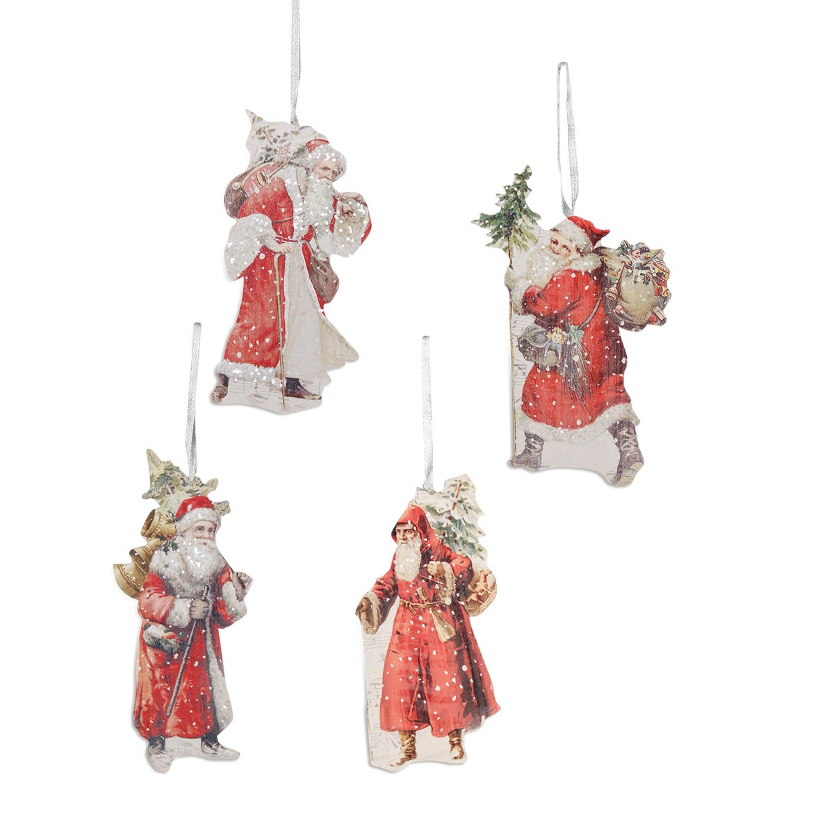Traditional Santa Dummy Board Ornament 4A
