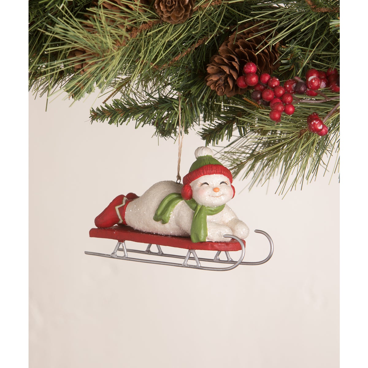 Cheerful Snowman Ornament 3A