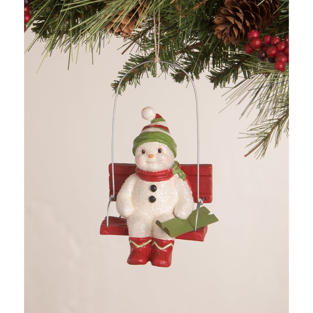 Cheerful Snowman Ornament 3A