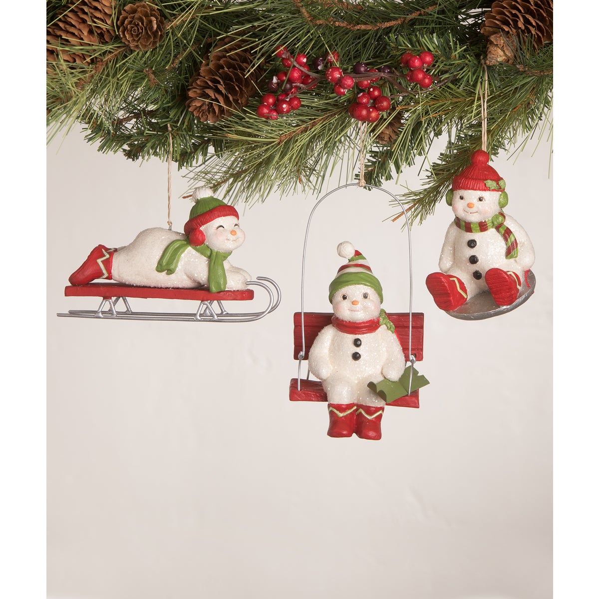 Cheerful Snowman Ornament 3A