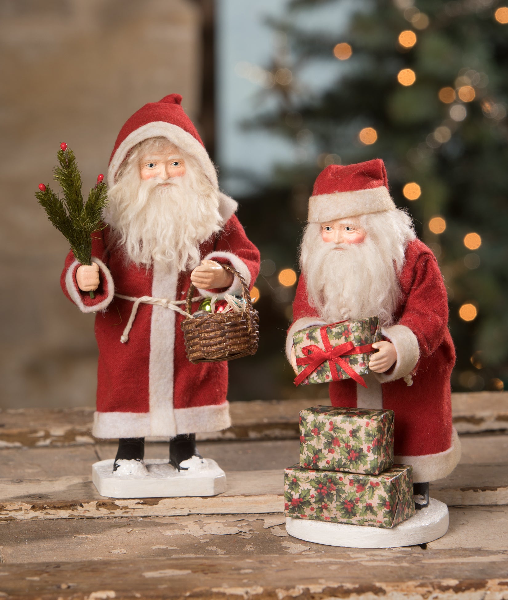 Santa Sleeping on the Moon Ornament Sleeping Present Bethany Lowe TD6106 