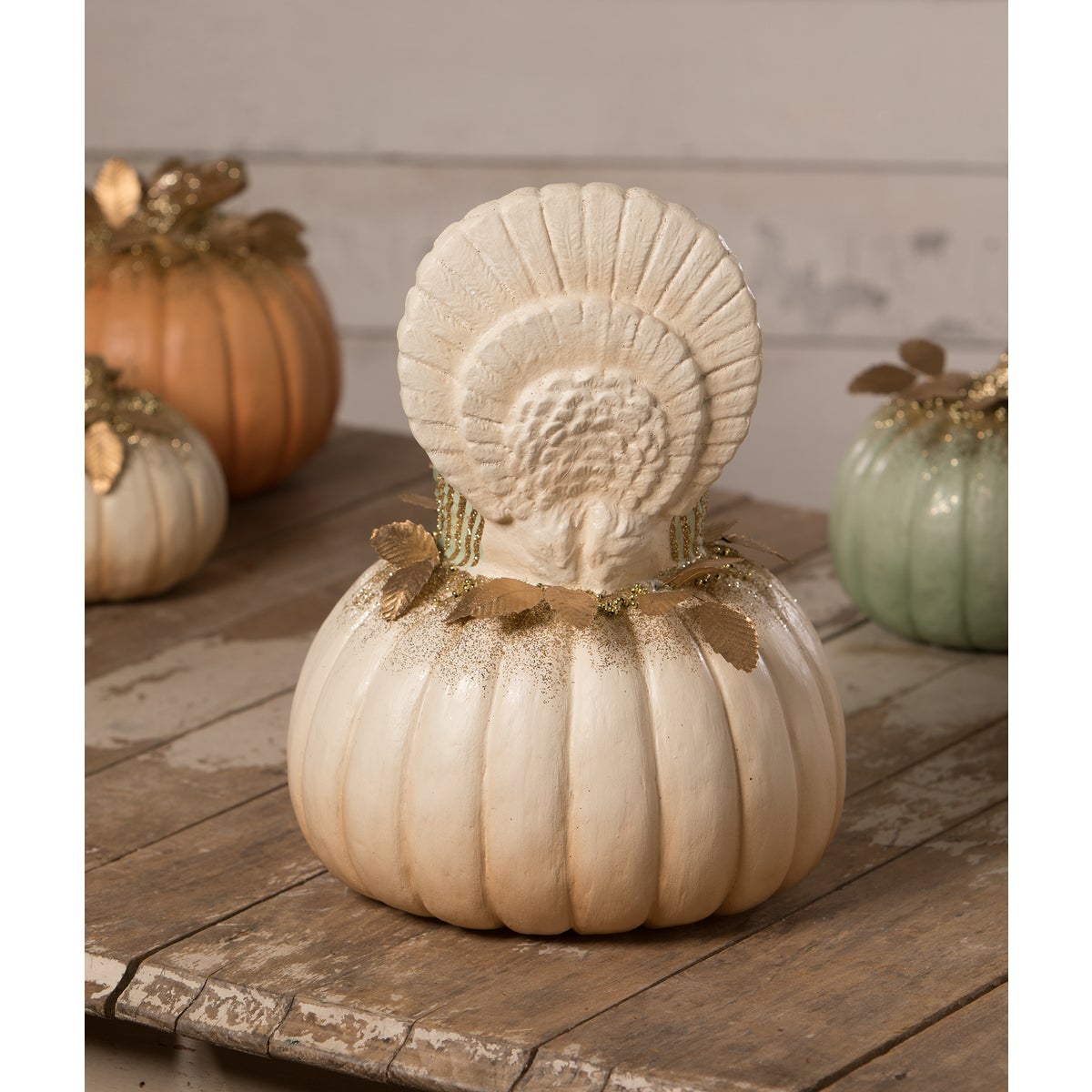 Elegant Turkey on Pumpkin