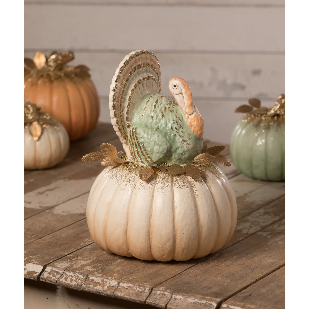 Elegant Turkey on Pumpkin