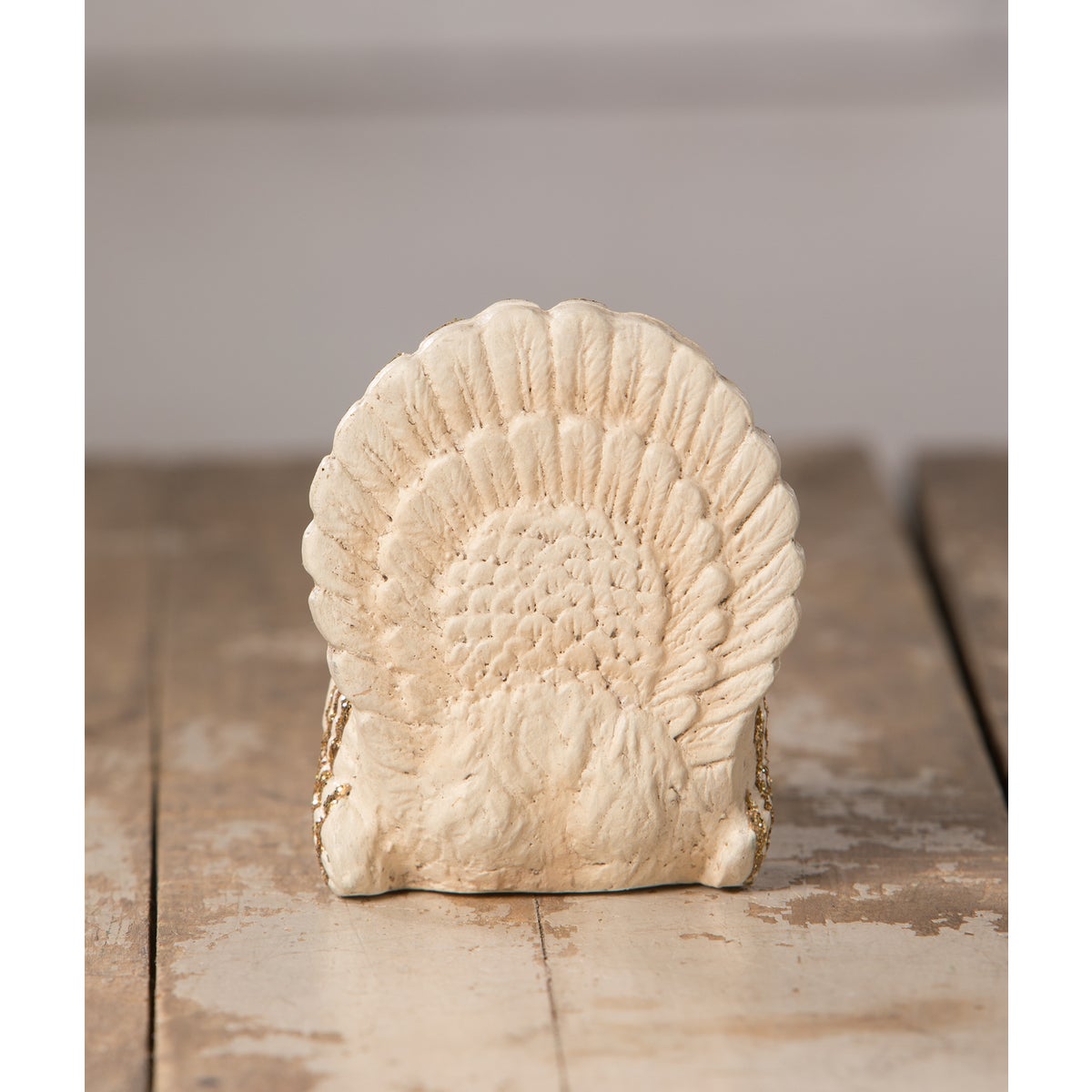 Romantic White Turkey Place Card Holder