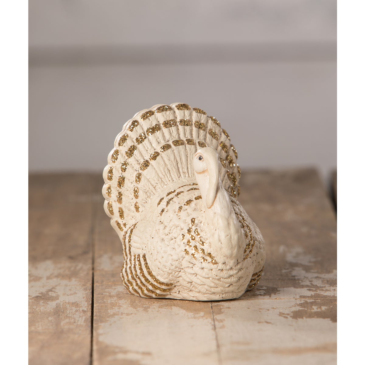 Romantic White Turkey Place Card Holder