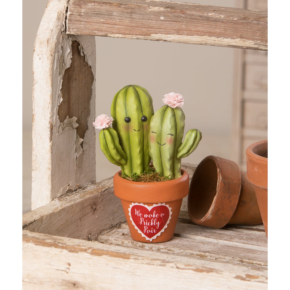 Valentine Prickly Pair Cacti